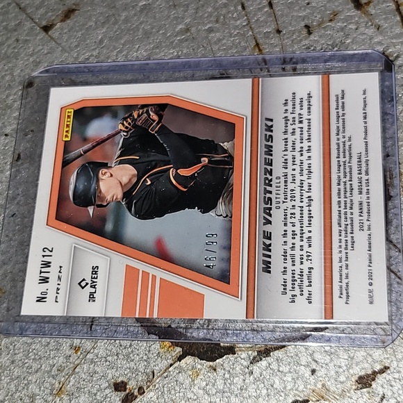 Panini. Mosiac Prizm. Mike Yastrzemski. Limited 46 out 99. MINT - Picture 4 of 5